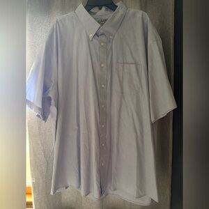 Men's Light Blue Short-Sleeve Button-Down Shirt